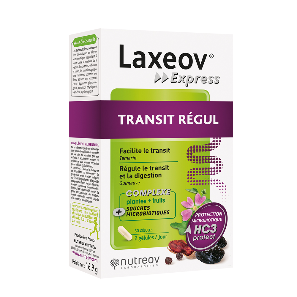 Nutreov Laxeov Transit Regul e azione rapida 30 capsule
