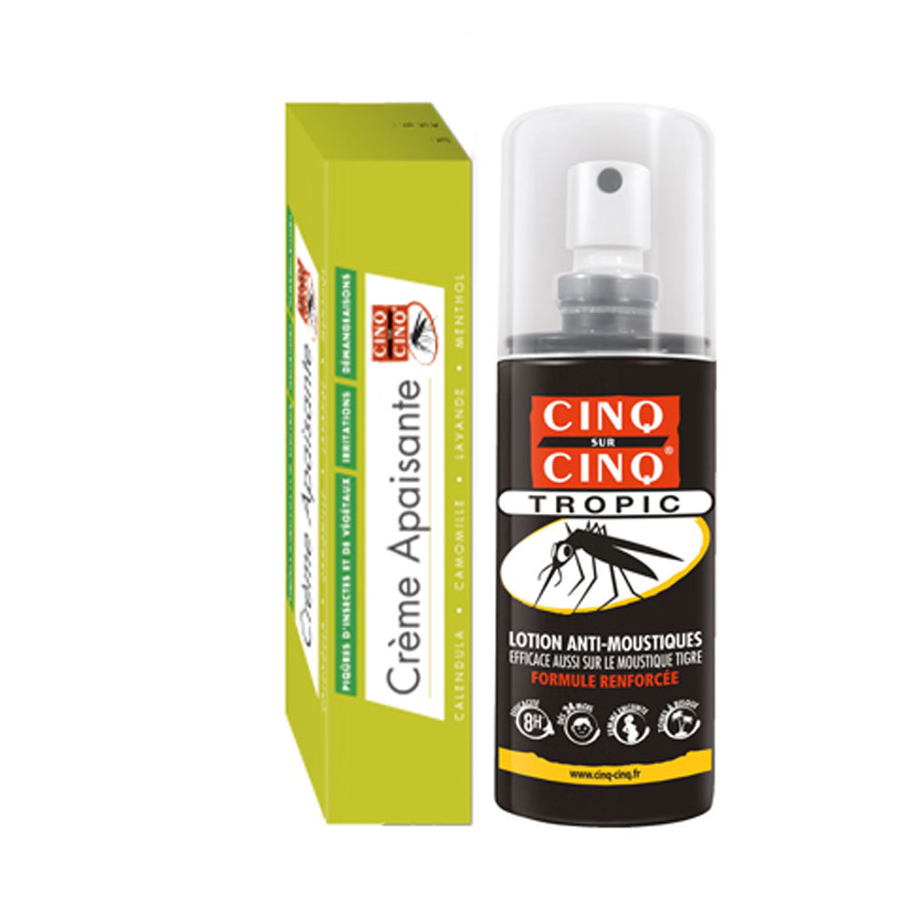Cinq Sur Cinq Crema lenitiva 3 in 1 40 g + lozione antizanzare tropic 75 ml dai 3 anni