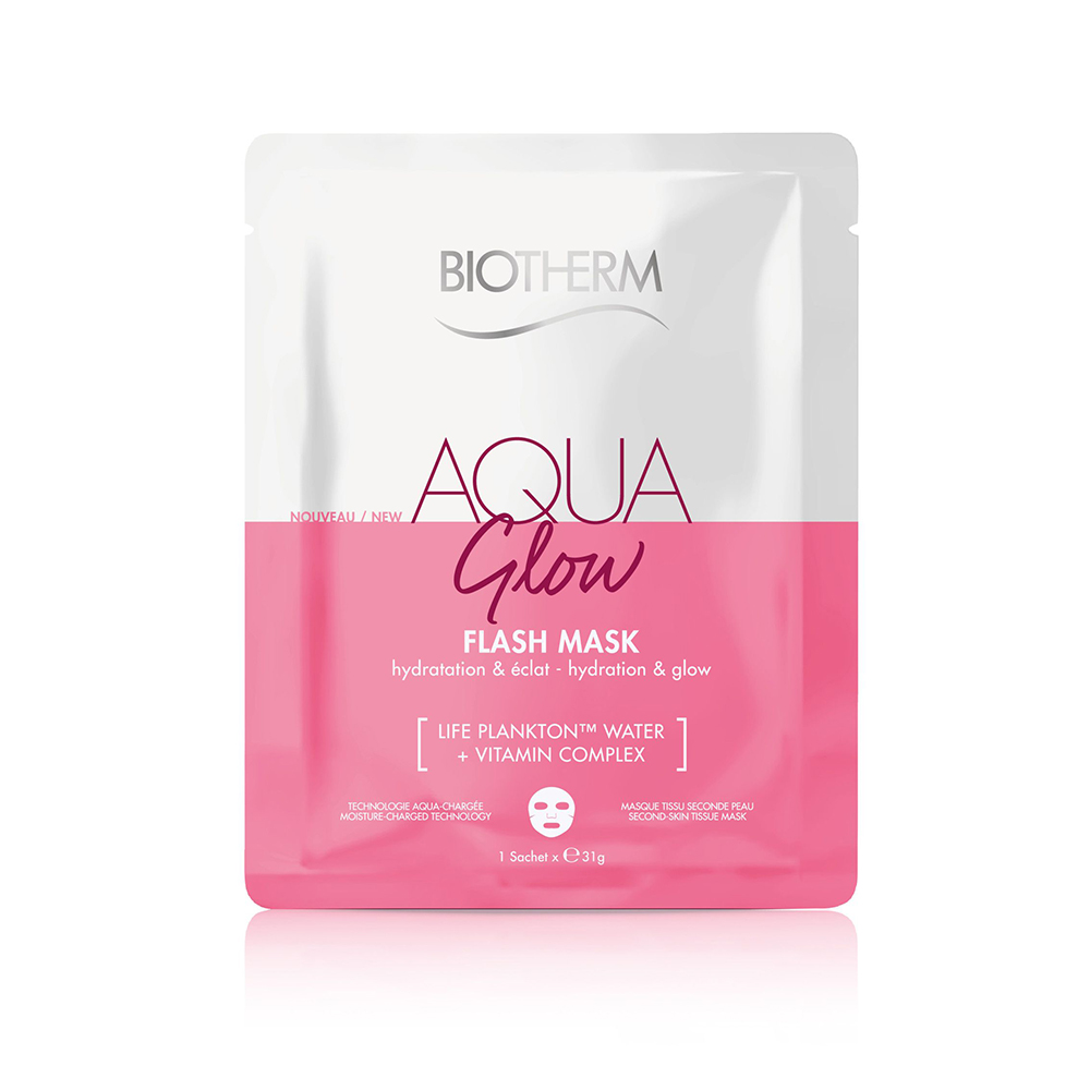 Biotherm Aqua Glow Maschera Viso in tessuto Luminosità e Idratazione 31g