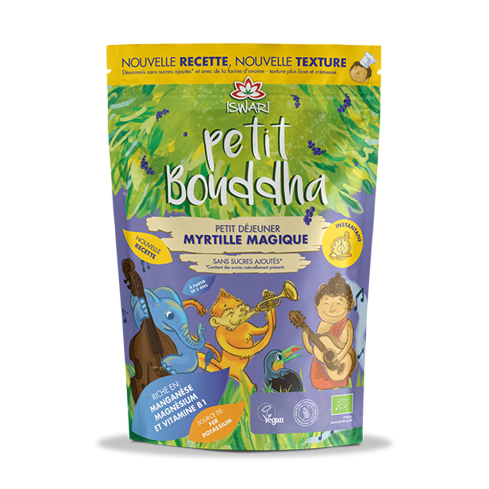 Iswari Petit Bouddha Mirtillo magico biologico Colazione Super 400g