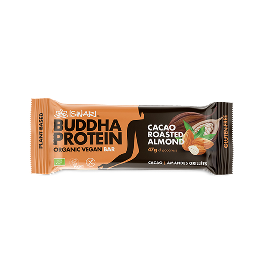 Iswari Barretta Energetica Buddha dell'energia, cacao biologico e guaranà 35g