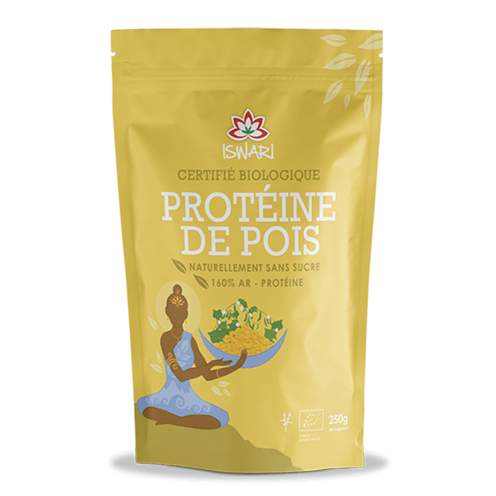 Iswari Proteine vegetali di pisello giallo 250g
