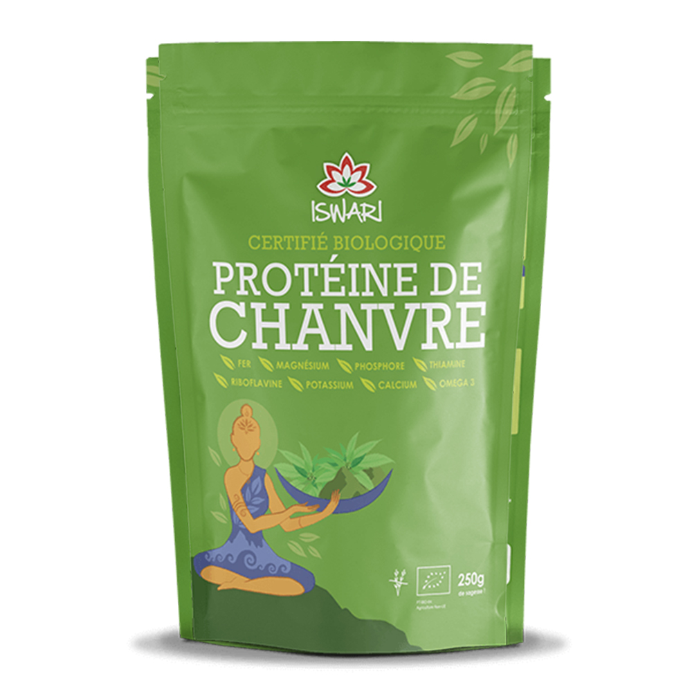 Iswari Proteine vegetali di canapa biologiche 250g