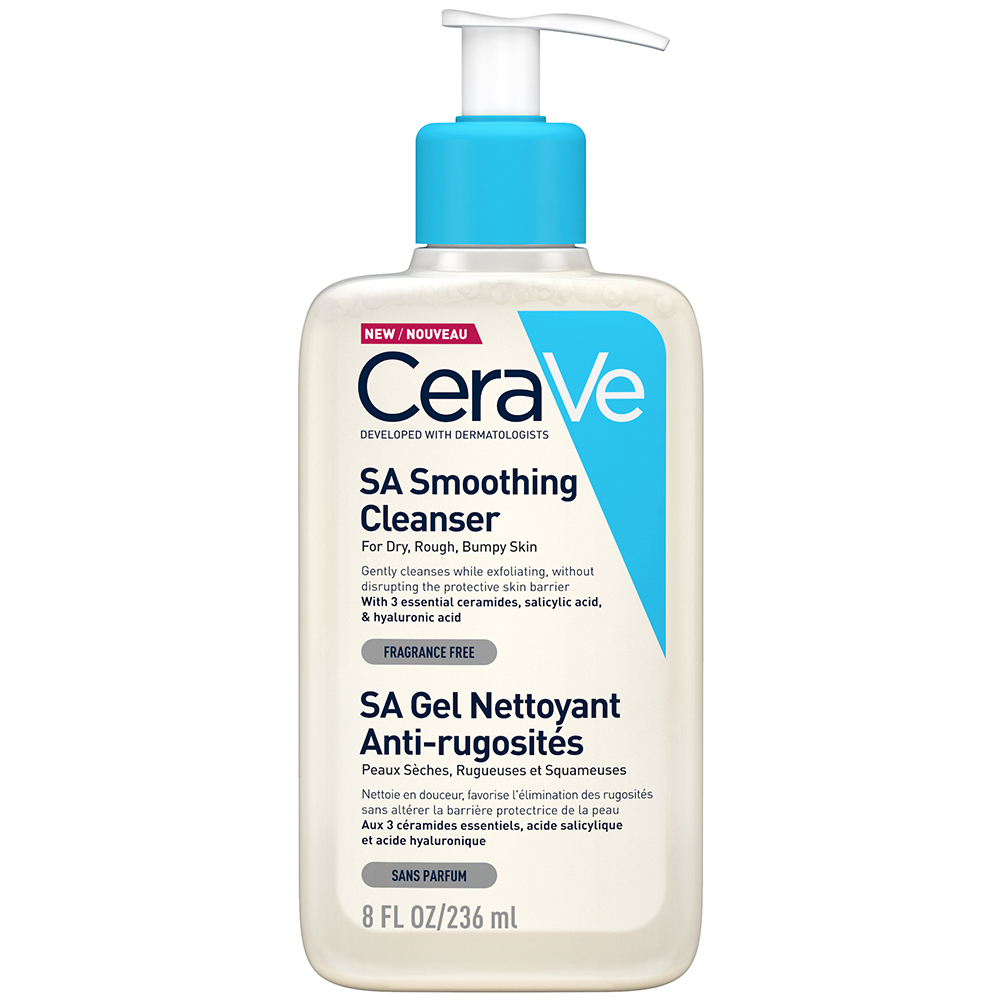 Cerave Body SA Gel detergente all'acido salicilico pelle ruvida 236 ml