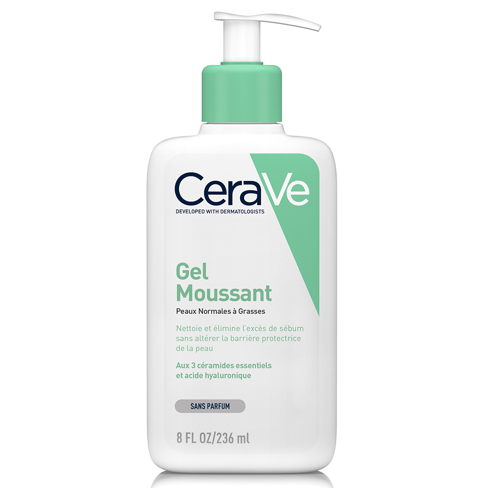 Cerave Detergente Viso Gel schiumogeno viso e corpo per pelle normale a grassa 236 ml