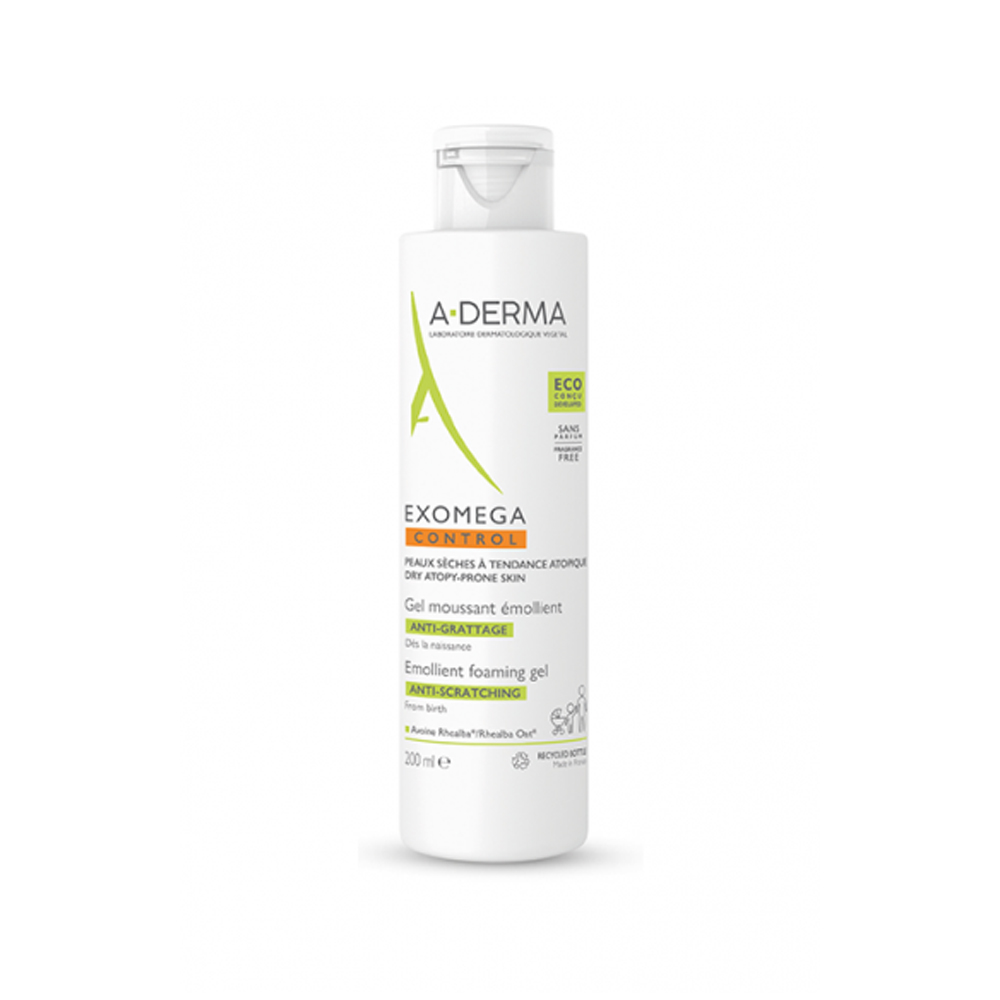 A-Derma Exomega Control Gel Detergente Emolliente 200ml