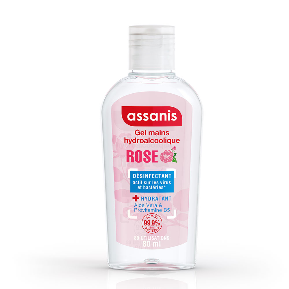 Assanis Tascabile profumato Gel mani idroalcolico rosa 80 ml