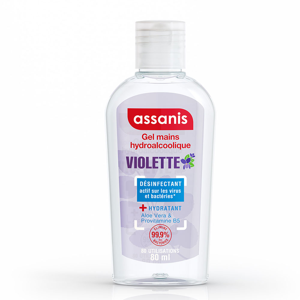 Assanis Tascabile profumato Gel Idroalcolico alla violetta 80ml