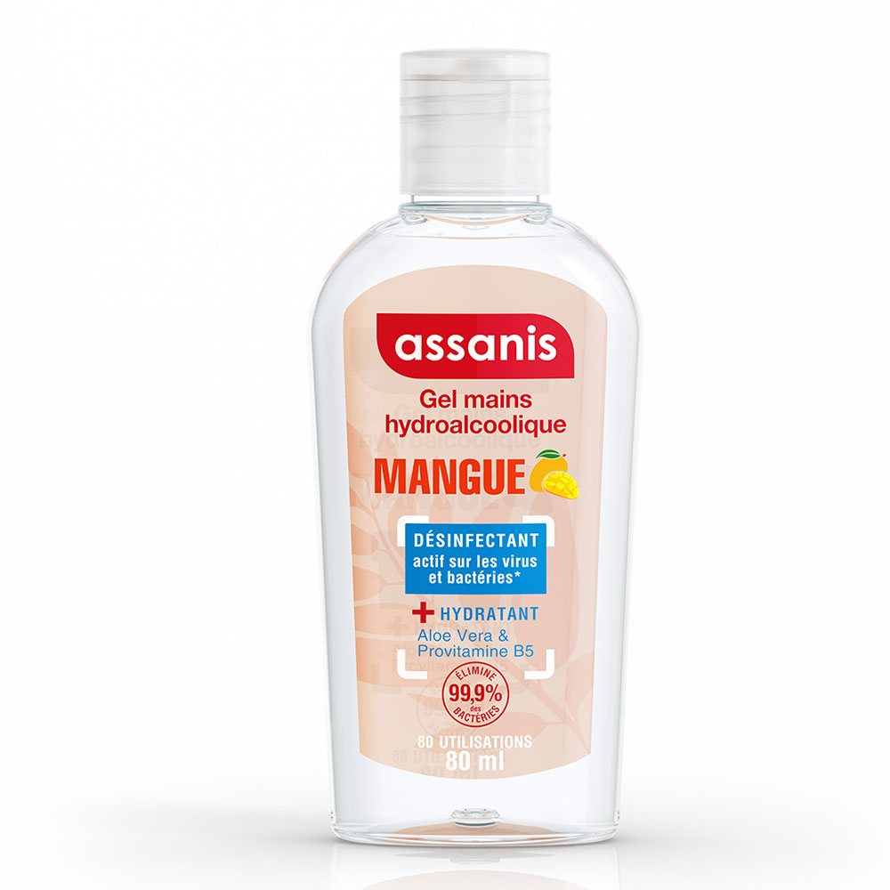Assanis Tascabile profumato Gel Idroalcolico al mango 80ml