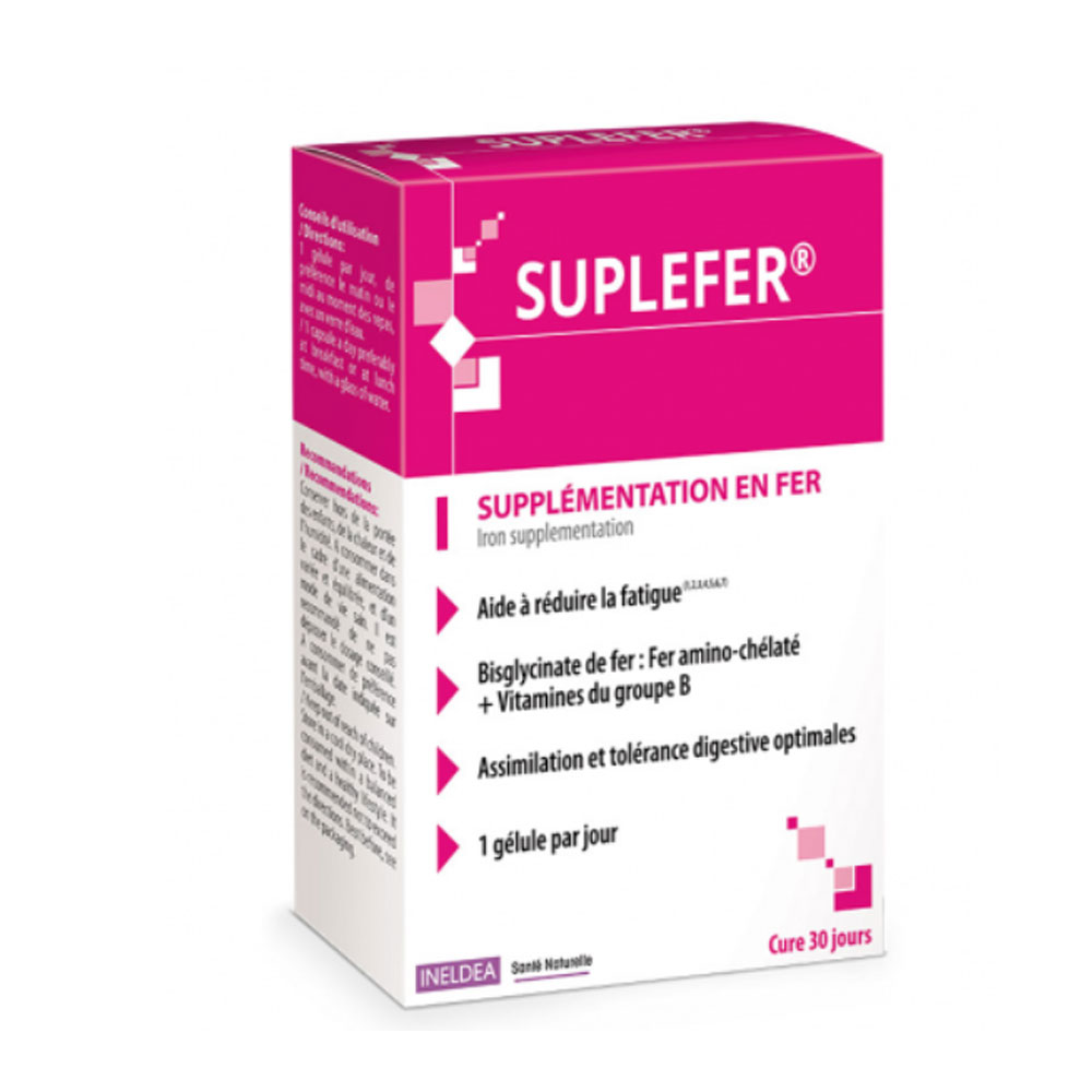 Ineldea Santé Naturelle Suplefer Integrazione di ferro 30 capsule