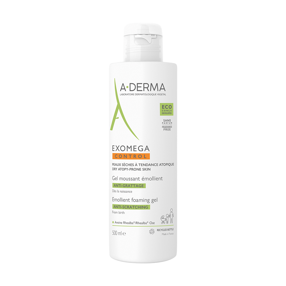 A-Derma Exomega Control Gel Detergente Emolliente Pelli Secche a Tendenza Atopica 500ml