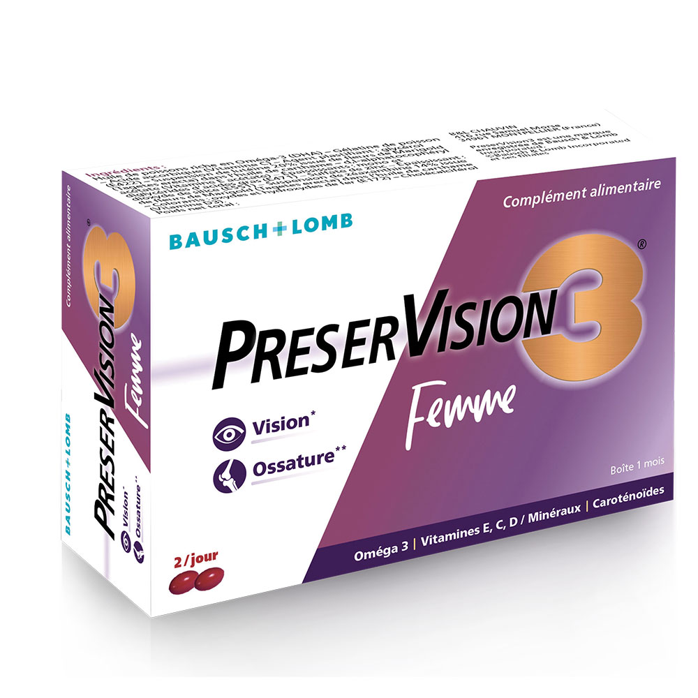Bausch&Lomb Preservision Integratore alimentare per occhi e ossa per la donna per la donna a partire dai 50 anni 60 capsule