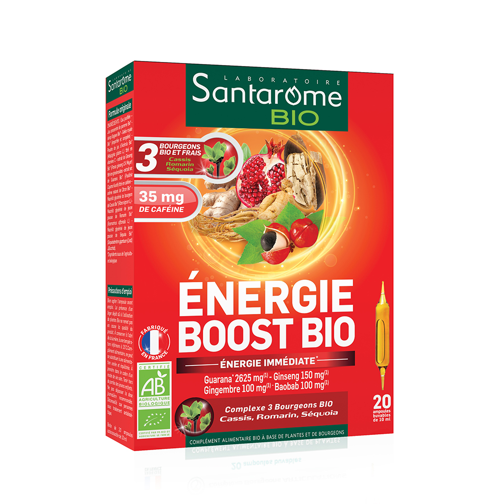 Santarome Energia Boost Bio Coup d'énergie immédiat 20 fiale