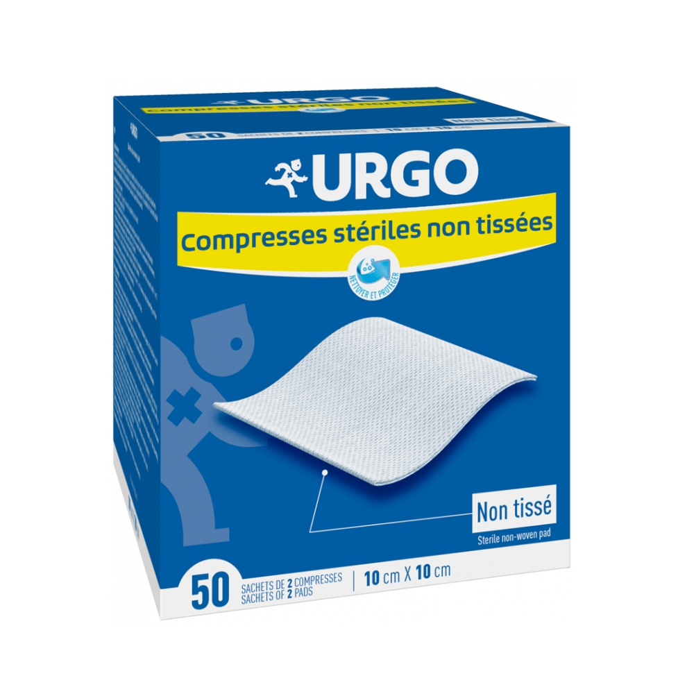 Urgo Compresse sterili in tessuto non tessuto 10 x 10 cm x 50