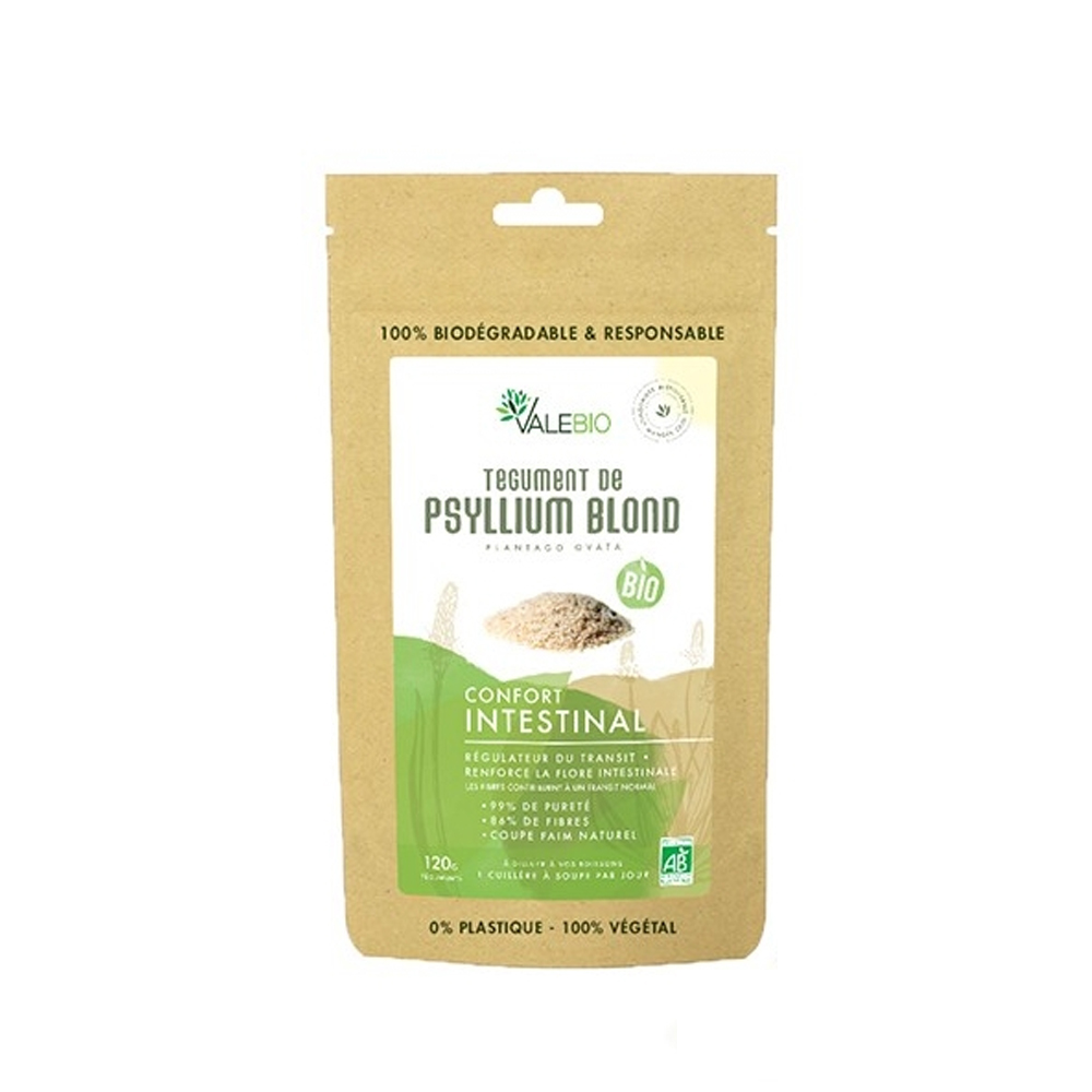 Valebio Tegumento di Psillio Biondo Bio 120g
