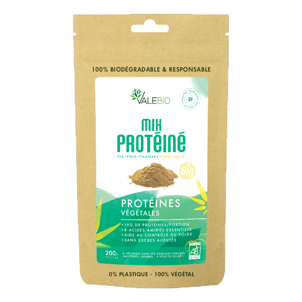 Valebio Mix di proteine biologiche Proteina vegetale 200g