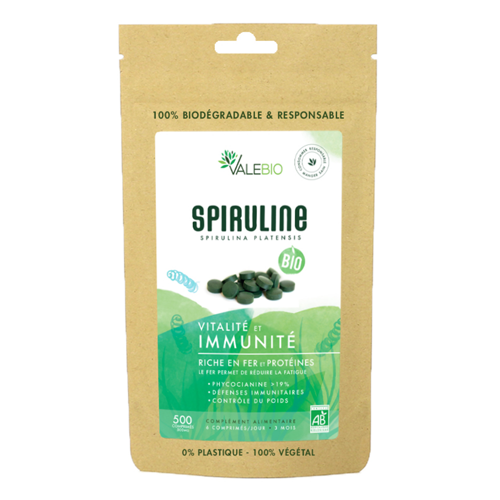 Valebio Super Food Spirulina Biologica 500 compresse