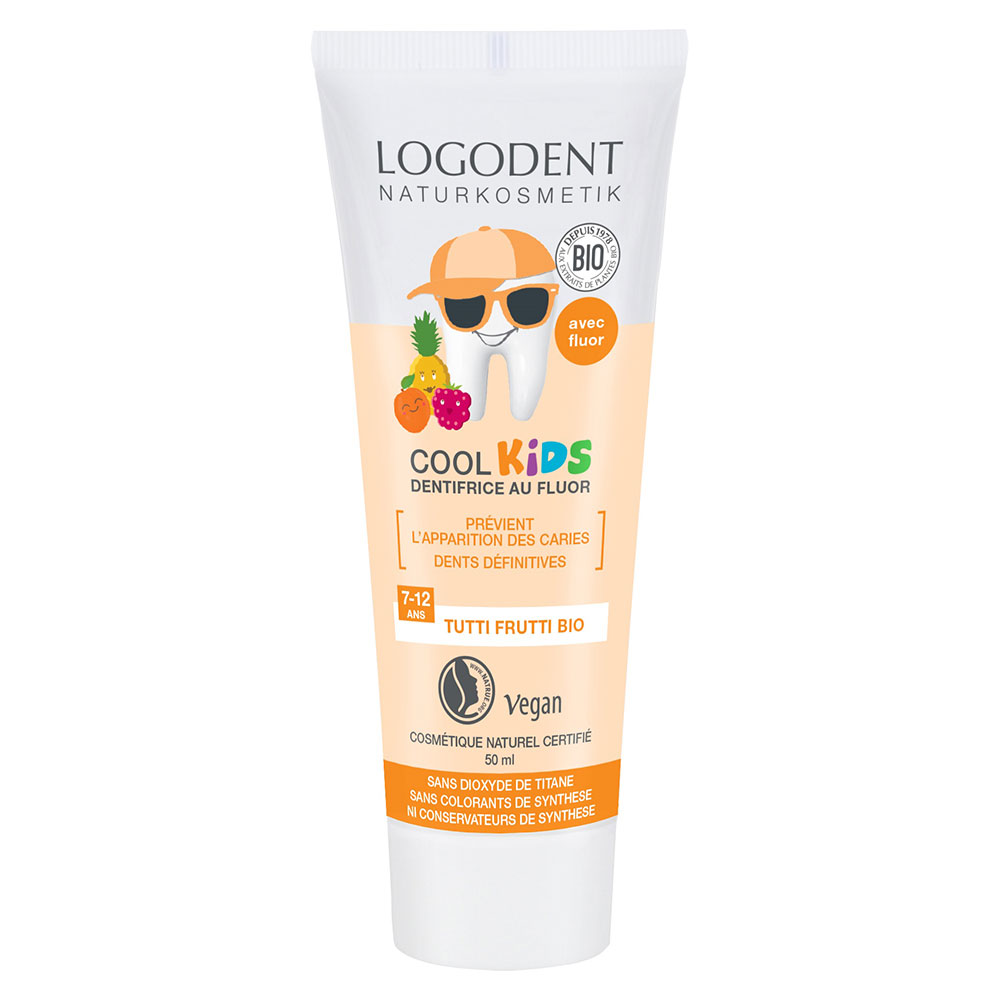 Logona Cool Kids Tutti Frutti Dentifricio al fluoro in gel 50ml