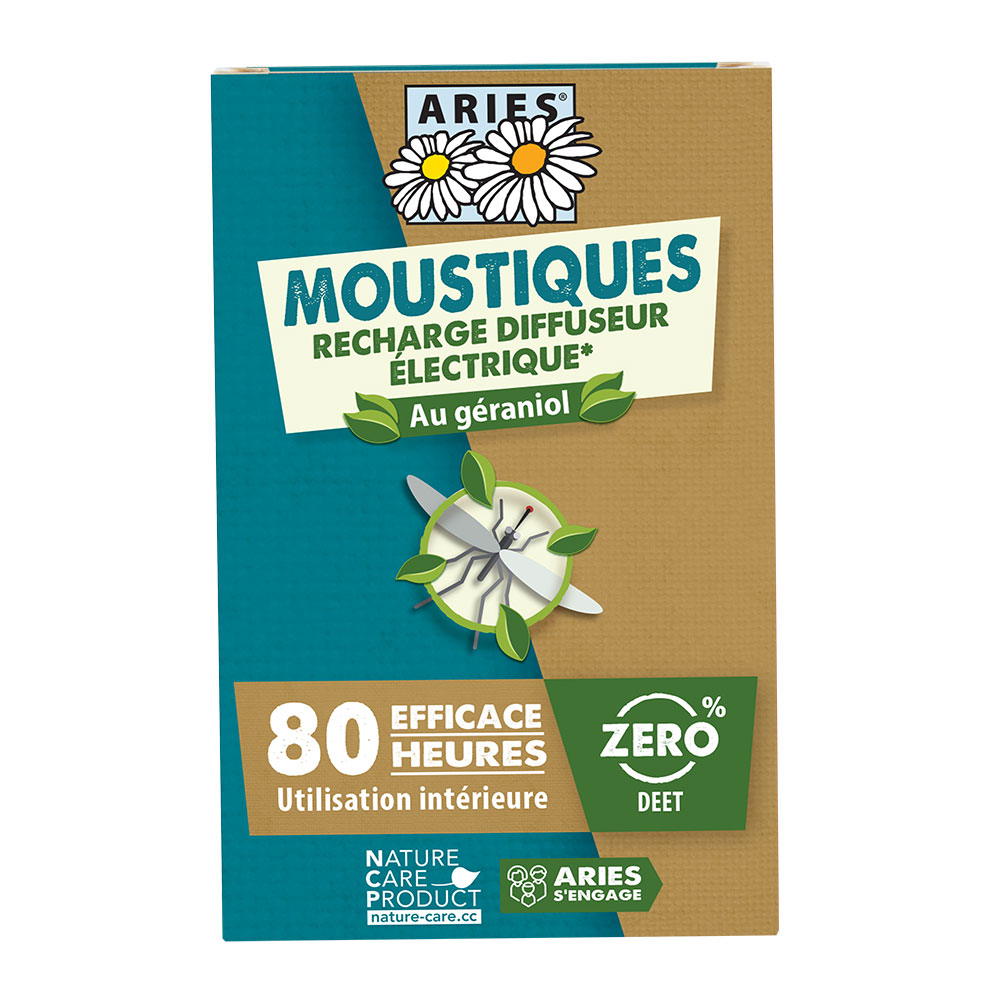 Aries Ricarica per diffusore elettrico anti-zanzare 10 bustine + 10 ml