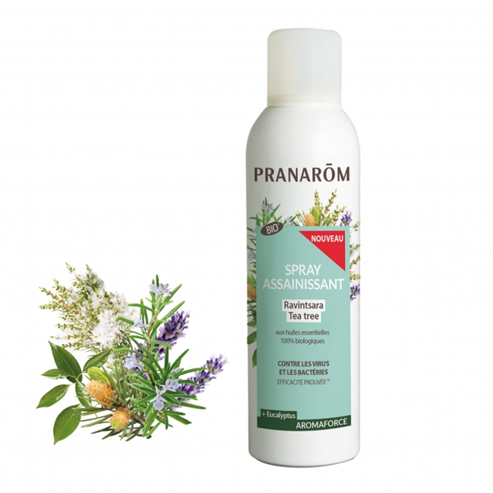 Pranarôm Aromaforce Ravintsara - Spray Purificante Biologico all'Albero del Tè 400 ml
