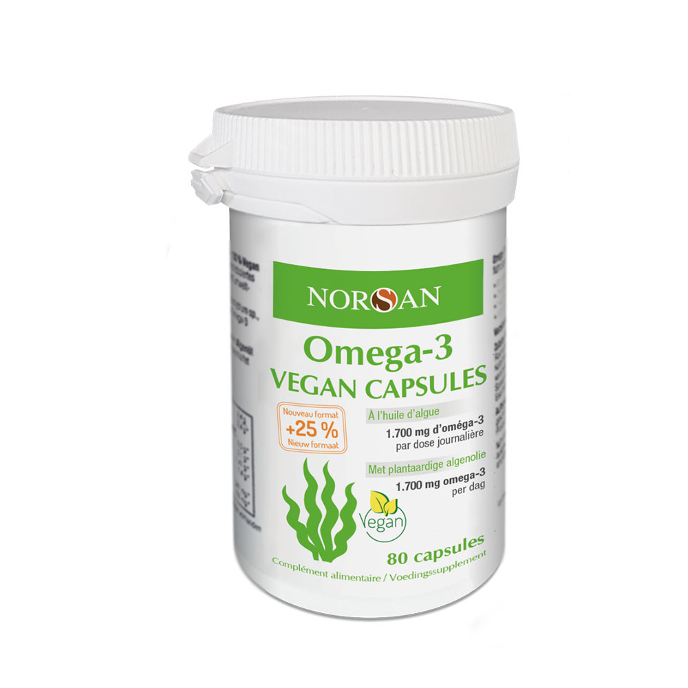 Norsan Olio vegan Omega 3 a base di alghe 80 capsule