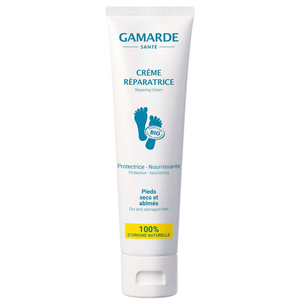 Gamarde Crema biologica di Riparazione per Piedi Secchi e Danneggiati 100g