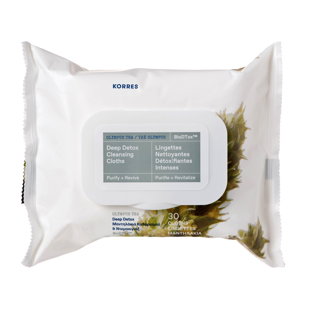 Korres Tè Olympus Salviette struccanti biodegradabili 30ml
