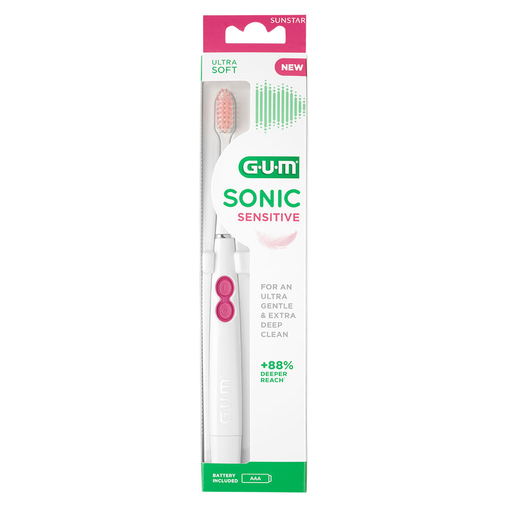 Gum Sonic Sensitive Spazzolino elettrico a pile